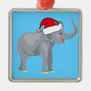 Adorno Metálico Elefante del navidad