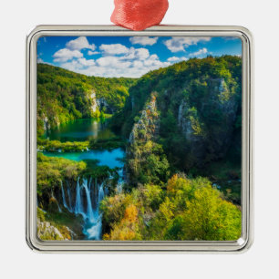 Adorno Metálico Elegante cascada escénica, Croacia