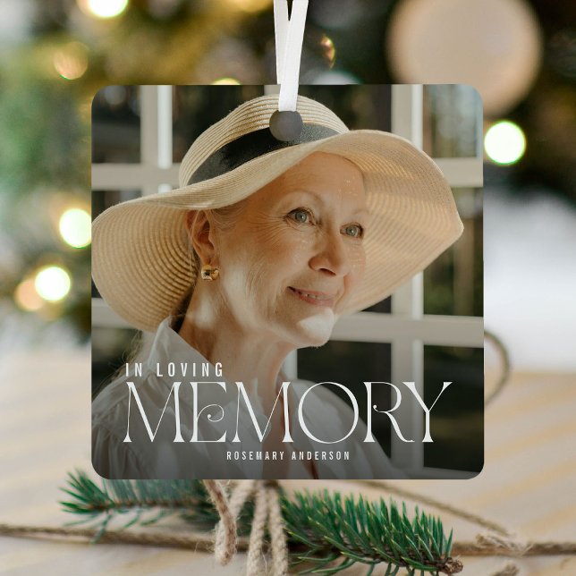 Adorno Metálico Elegante En Amar La Foto De Memoria Keepsake (Subido por el creador)