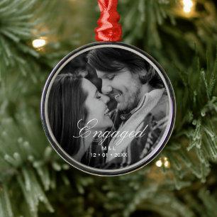Adorno Metálico Elegante guión de fotografía de pareja personaliza