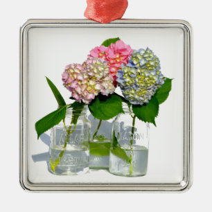 Adorno Metálico Elegante hidrato floral verde azul rosa