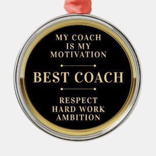 Adorno Metálico Elegante Medalla de Campeón Entrenador Mejor Oro N