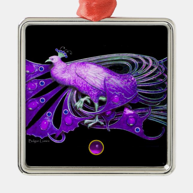 ADORNO METÁLICO ELEGANTE PICOCA EN PURPLE AMETHYST (Frente)