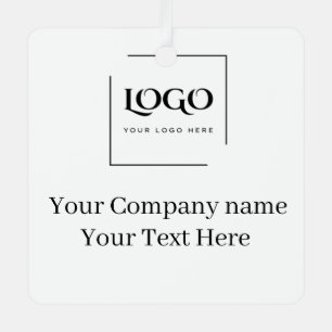 Adorno Metálico Elegante plantilla de su logo personalizada