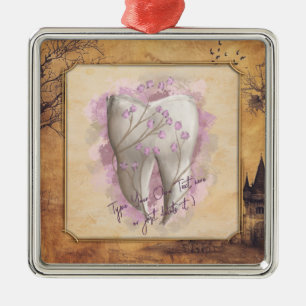 Adorno Metálico Elegante regalo odontológico antiguo de moda