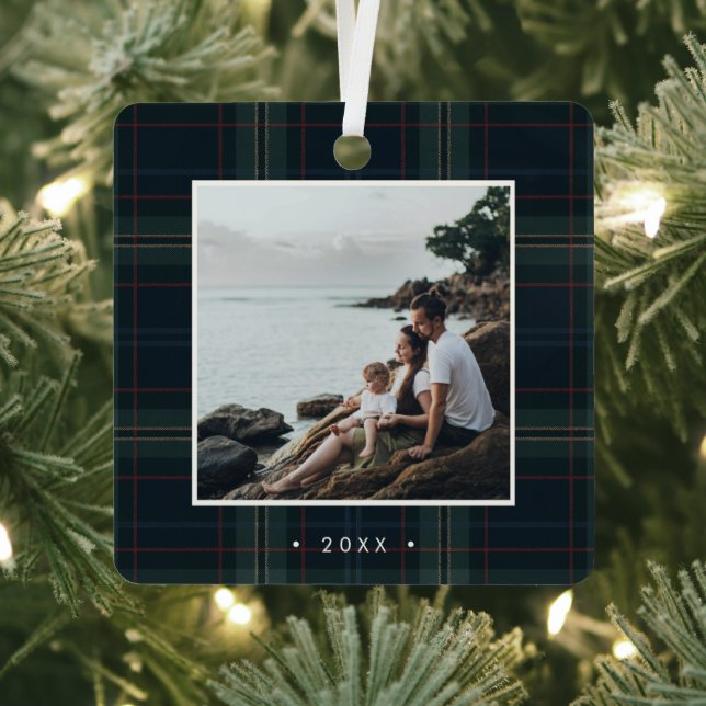 Adorno Metálico Elegantes Navidades de fotografía de la Marina azu (in situ)