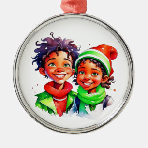 Adorno Metálico Elfo de Navidad Vintage Personalizado