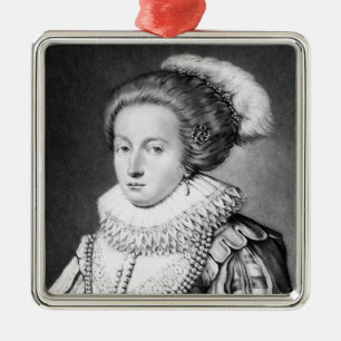 Adorno Metálico Elizabeth Estuardo, reina de Bohemia
