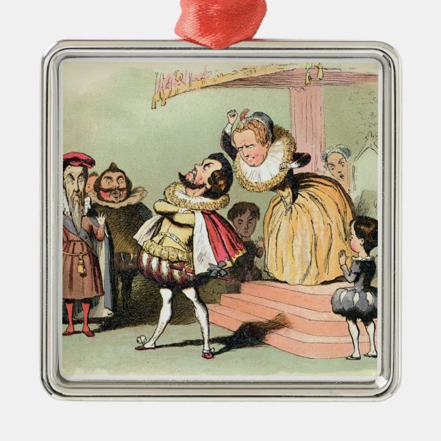 Adorno Metálico Elizabeth I (1533-1603): con Roberto Devereux, 2do (Frente)