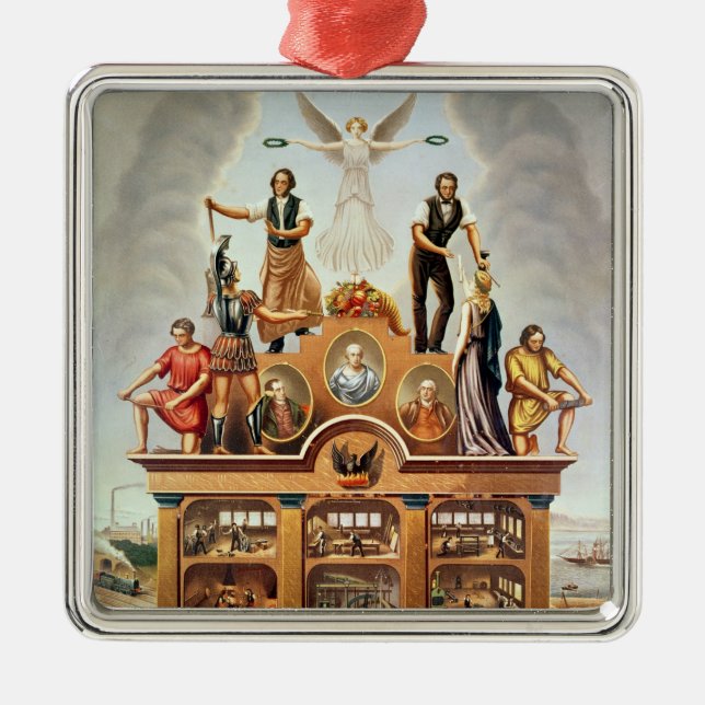 Adorno Metálico Emblema comercial de la sociedad unida (Frente)