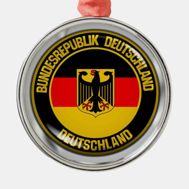 Adorno Metálico Emblema de la Ronda Alemania (Frente)