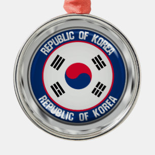 Adorno Metálico Emblema de la Ronda de Corea del Sur