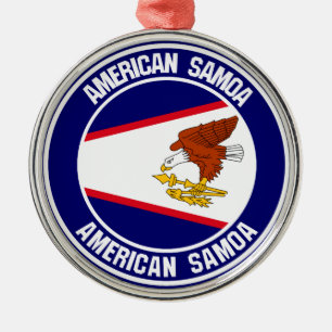 Adorno Metálico Emblema de la Ronda de Samoa Americana