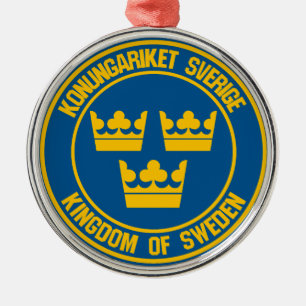 Adorno Metálico Emblema de la Ronda de Suecia