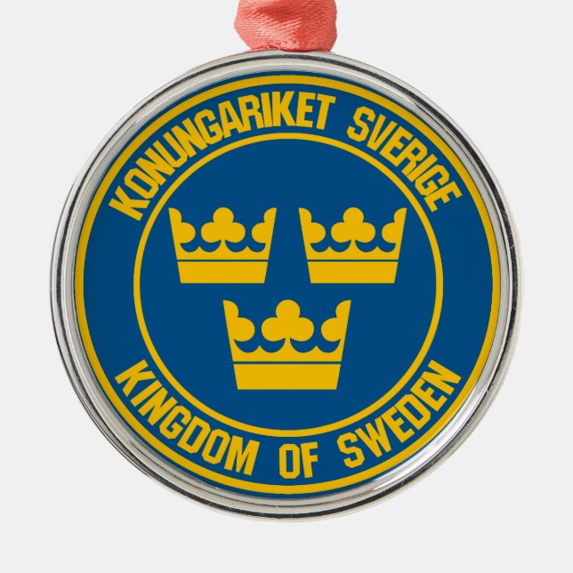 Adorno Metálico Emblema de la Ronda de Suecia (Frente)