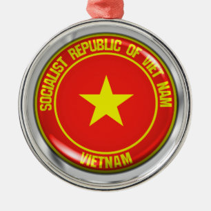 Adorno Metálico Emblema de la Ronda de Vietnam