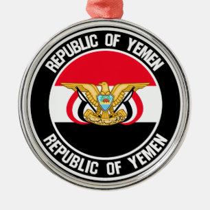 Adorno Metálico Emblema de la ronda de Yemen