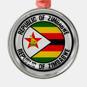 Adorno Metálico Emblema de la ronda de Zimbabue
