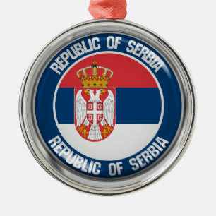 Adorno Metálico Emblema de la Ronda Serbia