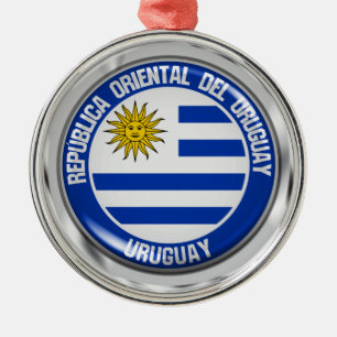 Adorno Metálico Emblema de la Ronda Uruguay