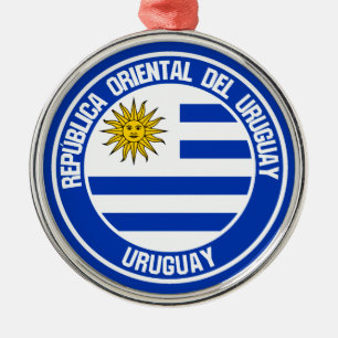 Adorno Metálico Emblema de la Ronda Uruguay