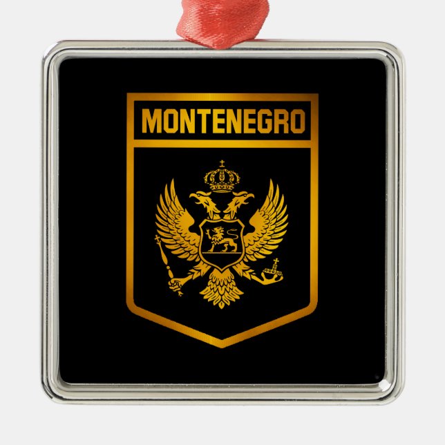 Adorno Metálico Emblema de Montenegro (Frente)
