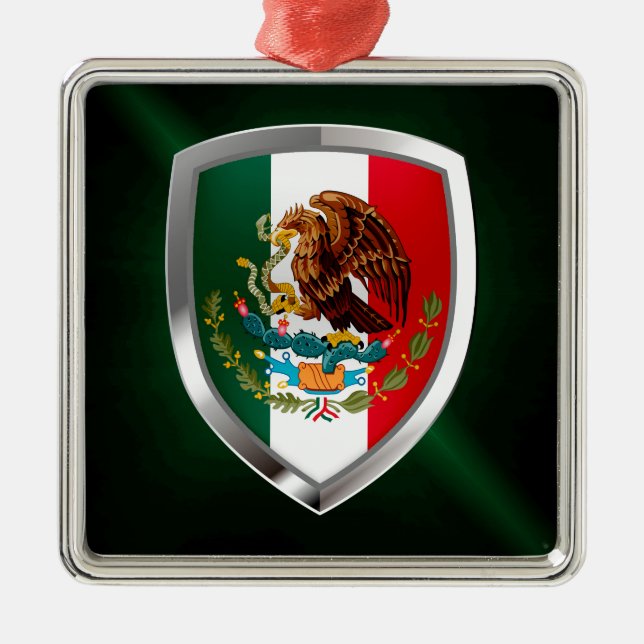 Adorno Metálico Emblema metálico de México (Frente)