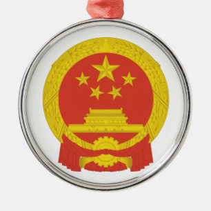 Adorno Metálico Emblema nacional de la República Popular China