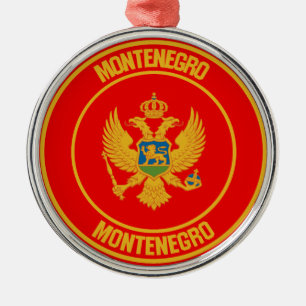 Adorno Metálico Emblema redondeado de Montenegro
