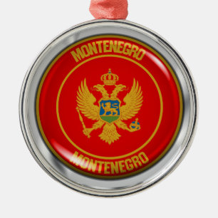 Adorno Metálico Emblema redondeado de Montenegro