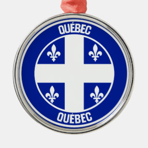Adorno Metálico Emblema redondeado de Quebec