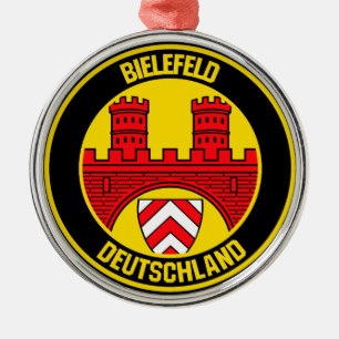 Adorno Metálico Emblema redondo bielefeld
