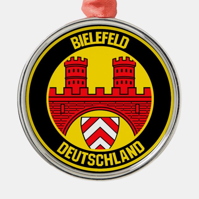 Adorno Metálico Emblema redondo bielefeld (Frente)