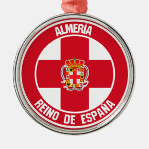 Adorno Metálico Emblema redondo de Almería
