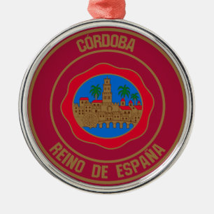 Adorno Metálico Emblema redondo de Córdoba