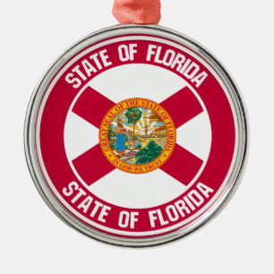 Adorno Metálico Emblema redondo de Florida