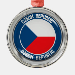 Adorno Metálico Emblema redondo de la República Checa