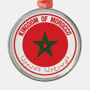 Adorno Metálico Emblema redondo de Marruecos