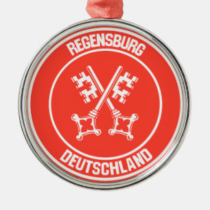 Adorno Metálico Emblema redondo de Regensburg