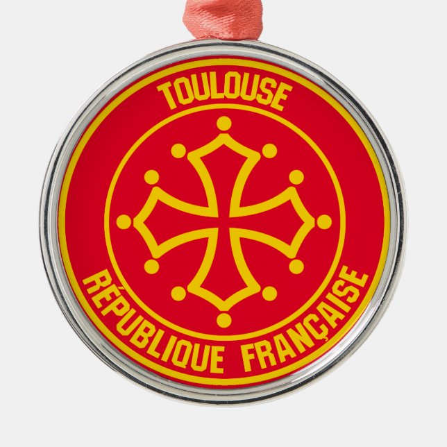 Adorno Metálico Emblema redondo de Toulouse (Frente)