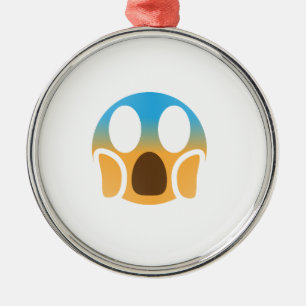 Adorno Metálico emoji de gritos