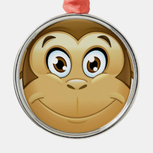 Adorno Metálico emoji de mono