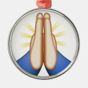 Adorno Metálico emoji de oración