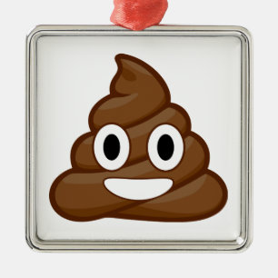 Adorno Metálico emoji de poop