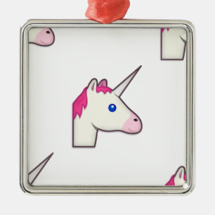 Adorno Metálico emoji de unicornio