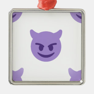 Adorno Metálico emoji del diablo