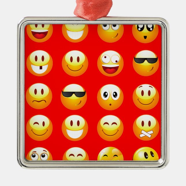 Adorno Metálico emojis rojas (Frente)