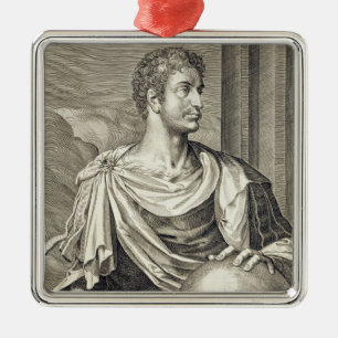 Adorno Metálico Emperador de D. Octavius Augustus (ANUNCIO 63 A.C.