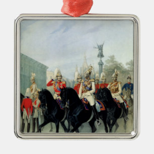 Adorno Metálico Emperador Nicolás I y duque magnífico Alexander