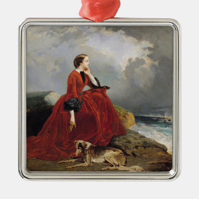 Adorno Metálico Emperatriz Eugenie en Biarritz, 1858 (Frente)